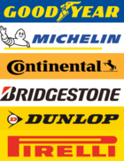 Premium brand tyres